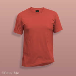 fitinme mens classic crew neck t shirt supima cotton brick red