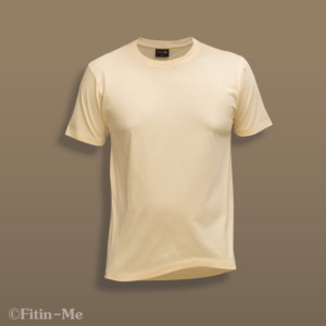 fitinme mens classic crew neck premium t shirt supima cotton heather butter lemony yellow