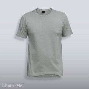 fitin me mens classic crew neck tshirt supima cotton pastel grey